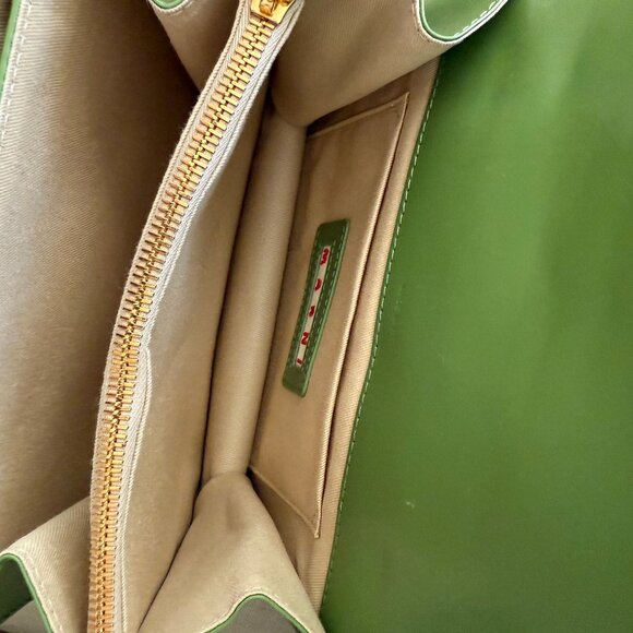 Beautiful Marni Green Woven Raffia Trunk Bag - Picture 5 of 8